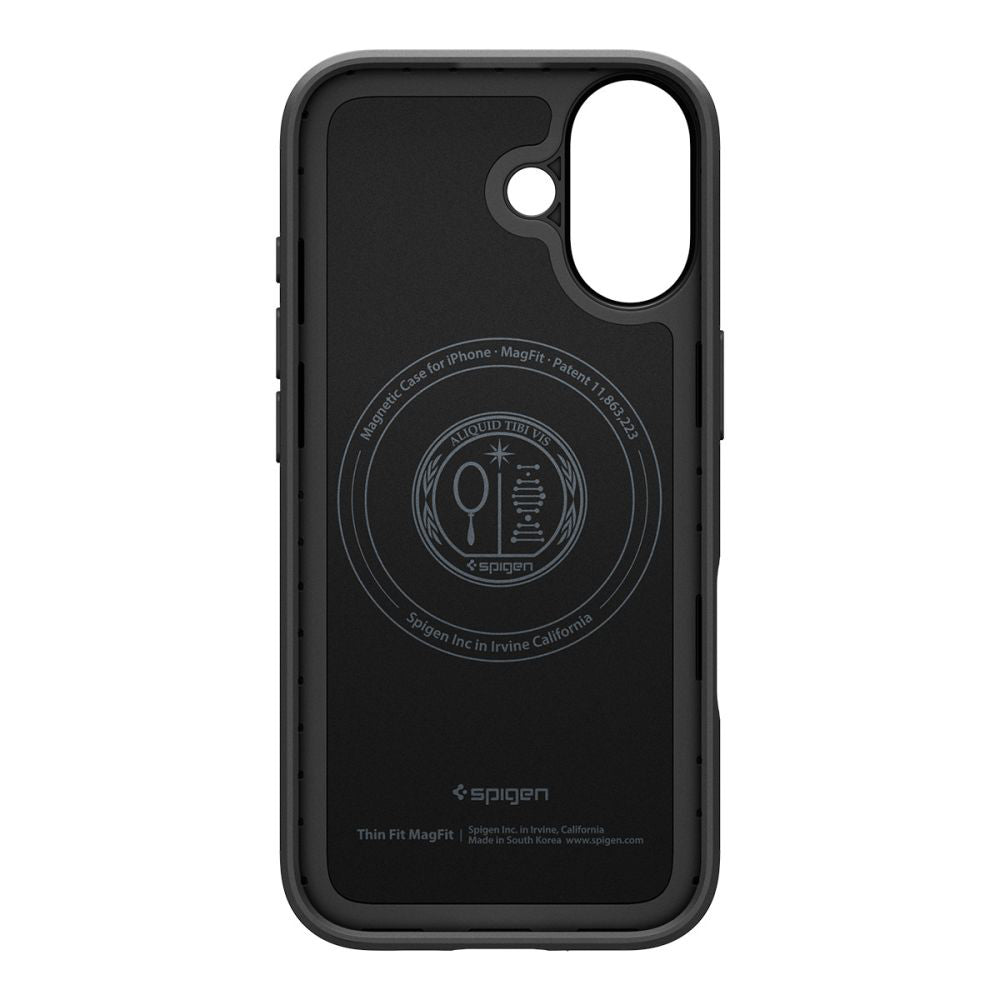 Калъф MagSafe за Apple iPhone 17, Spigen, Thin Fit, Черен