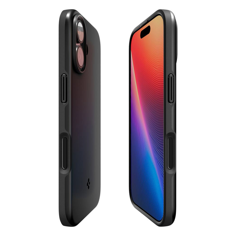 Калъф MagSafe за Apple iPhone 17, Spigen, Thin Fit, Черен
