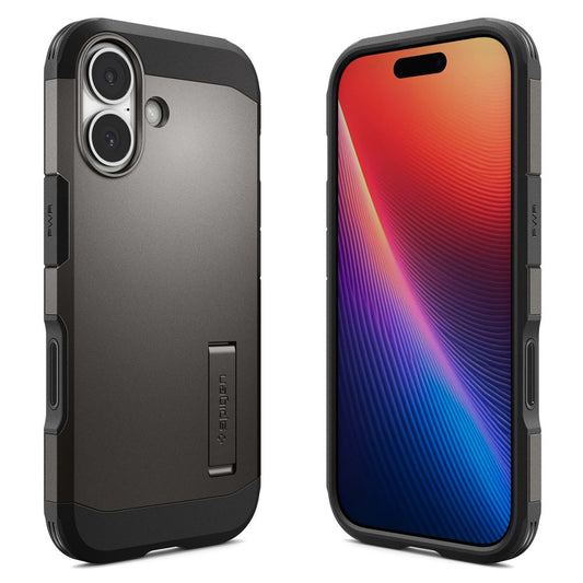 Калъф MagSafe за Apple iPhone 17, Spigen, Tough Armor T, Сив ACS10392