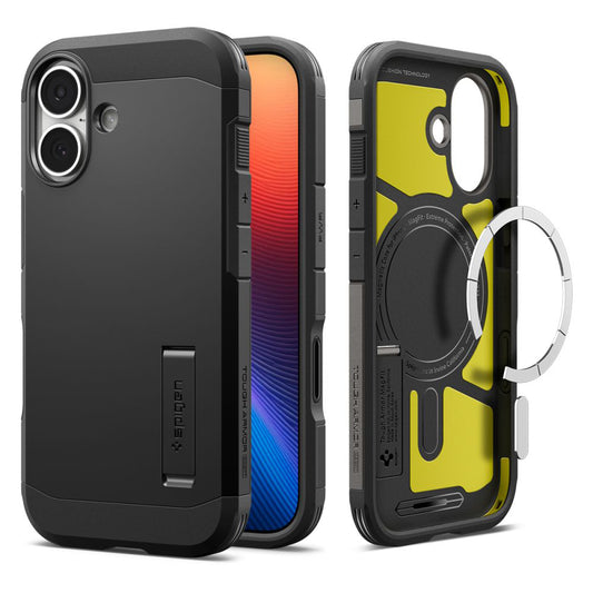 Калъф MagSafe за Apple iPhone 17, Spigen, Tough Armor T, Черен