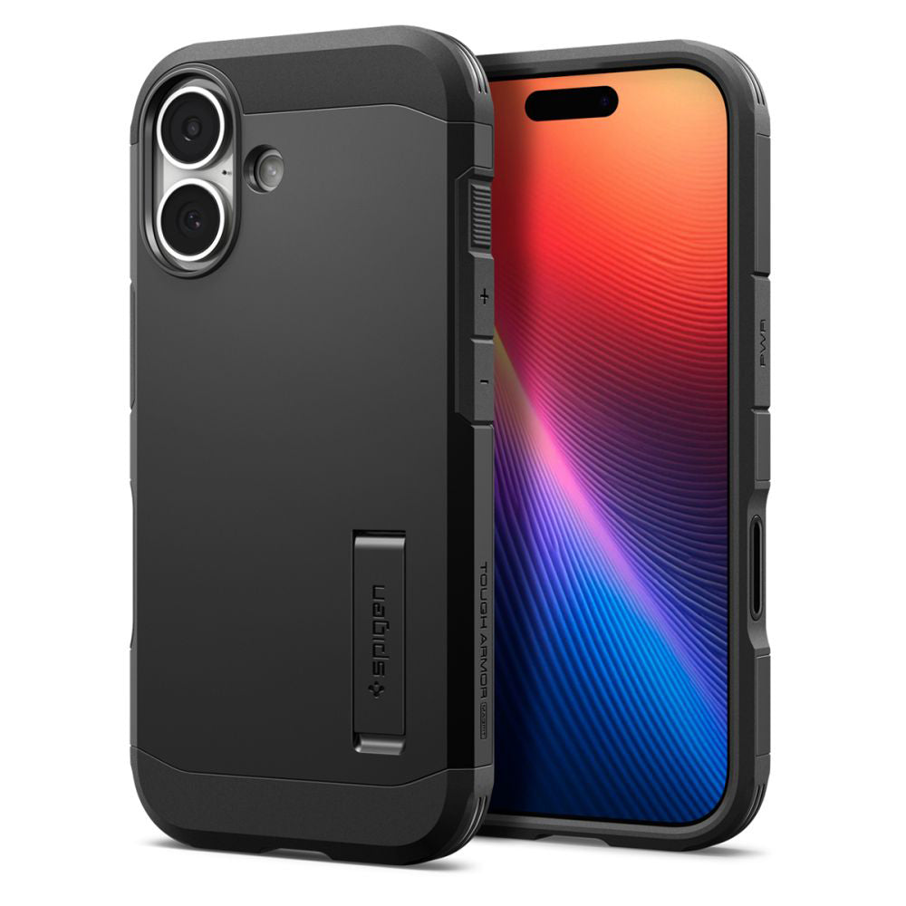 Калъф MagSafe за Apple iPhone 17, Spigen, Tough Armor T, Черен