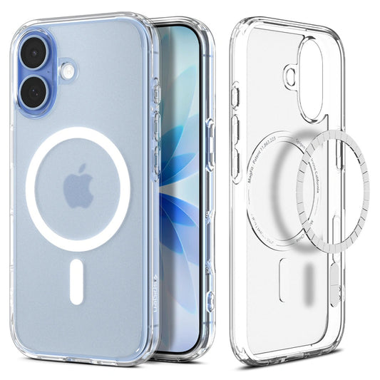 Калъф MagSafe за Apple iPhone 17, Spigen, Ultra Hybrid, Сатенено Бял