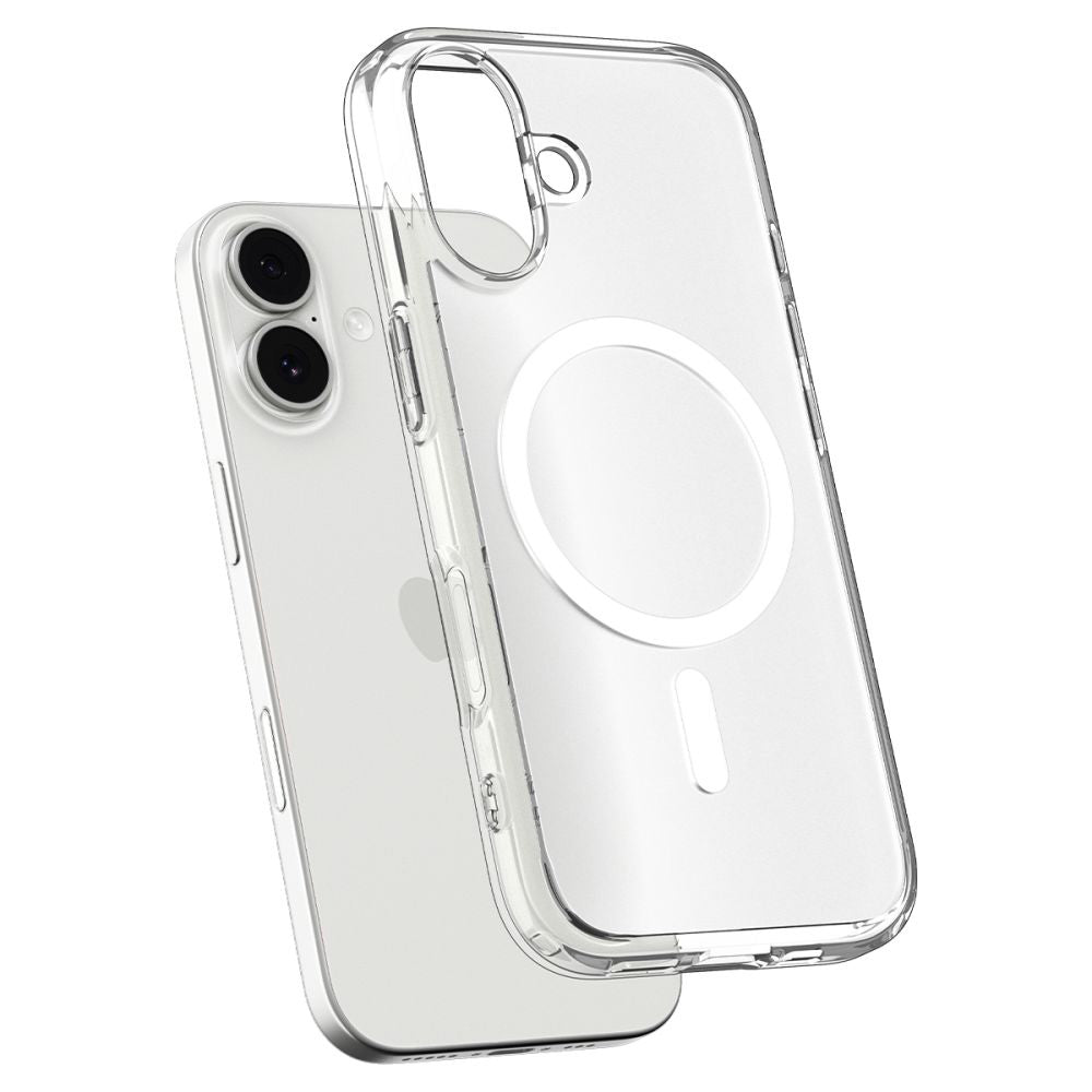 Калъф MagSafe за Apple iPhone 17, Spigen, Ultra Hybrid, Сатенено Бял