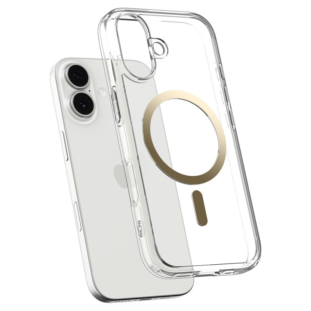 MagSafe Case for Apple iPhone 17, Spigen, Ultra Hybrid, Transparent Gold