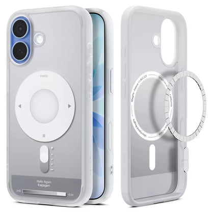 Калъф MagSafe за Apple iPhone 17, Spigen, Ultra Hybrid Classic, Сребрист