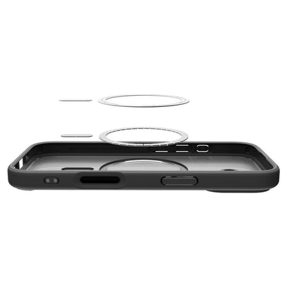 Калъф MagSafe за Apple iPhone 17, Spigen, Ultra Hybrid, Сатенено черен