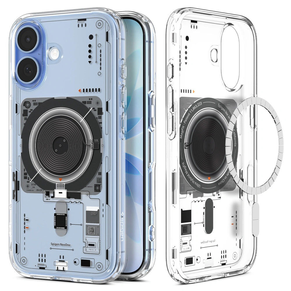Калъф MagSafe за Apple iPhone 17, Spigen, Ultra Hybrid Neo One, Прозрачен