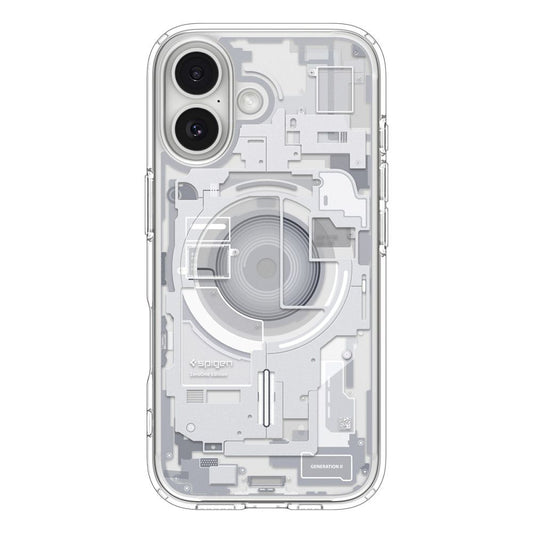Калъф MagSafe за Apple iPhone 17, Spigen, Ultra Hybrid Zero One, Бял