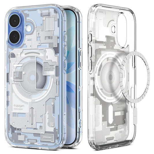 Калъф MagSafe за Apple iPhone 17, Spigen, Ultra Hybrid Zero One, Бял
