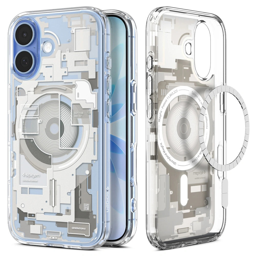 Калъф MagSafe за Apple iPhone 17, Spigen, Ultra Hybrid Zero One, Бежов