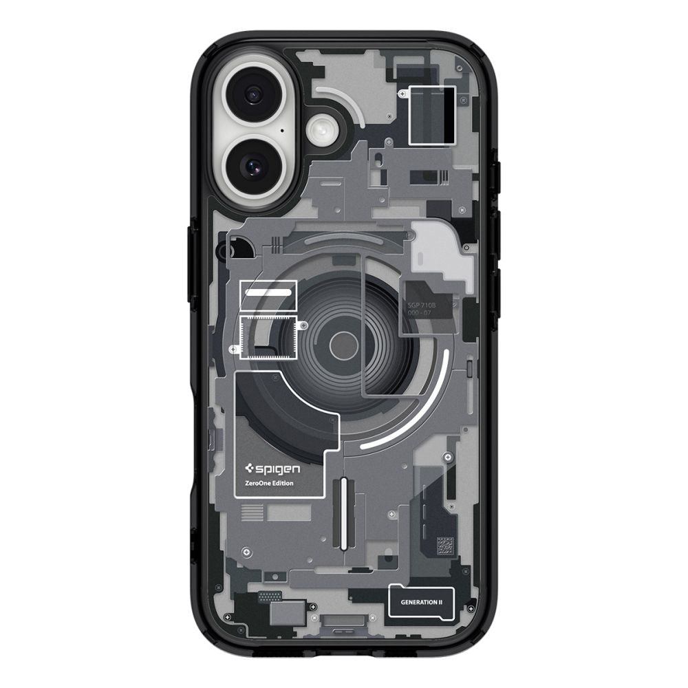 Калъф MagSafe за Apple iPhone 17, Spigen, Ultra Hybrid Zero One, Черен