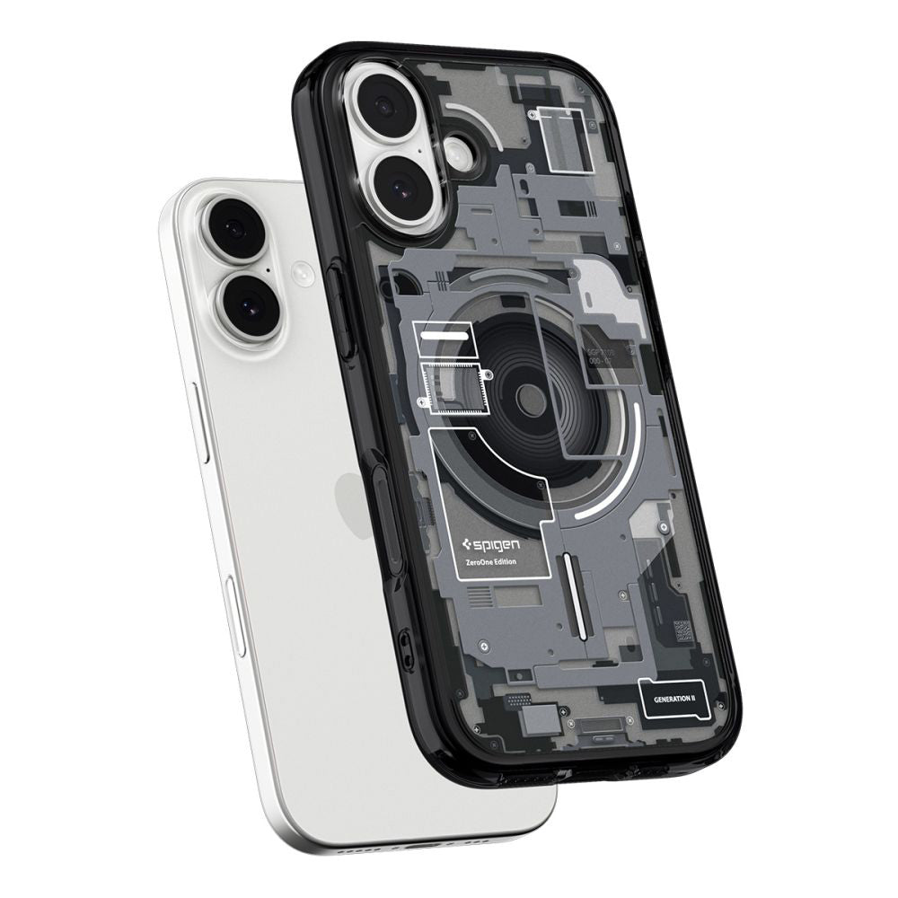 Калъф MagSafe за Apple iPhone 17, Spigen, Ultra Hybrid Zero One, Черен