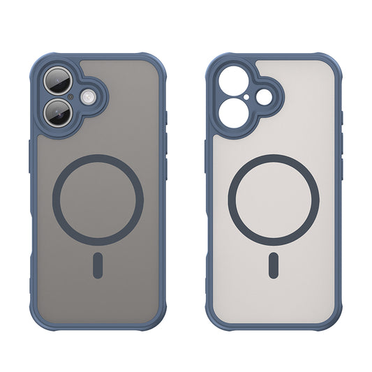 Калъф MagSafe за Apple iPhone 17, Techsuit, HaloFrost II, Тъмносин
