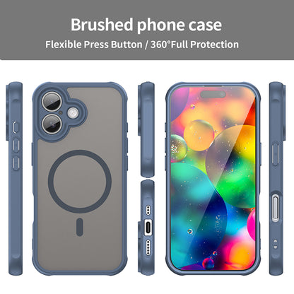 Калъф MagSafe за Apple iPhone 17, Techsuit, HaloFrost II, Тъмносин