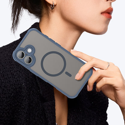 Калъф MagSafe за Apple iPhone 17, Techsuit, HaloFrost II, Тъмносин