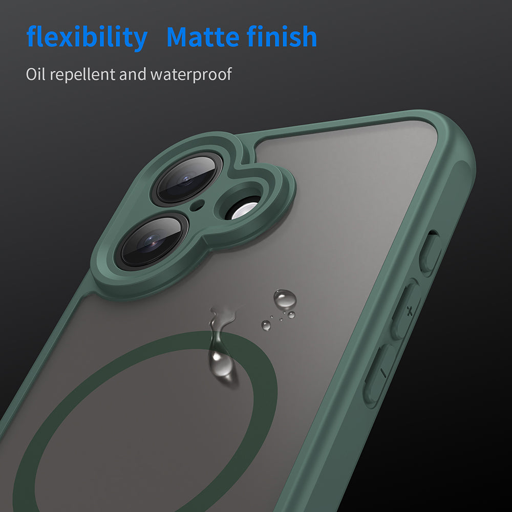 Калъф MagSafe за Apple iPhone 17, Techsuit, HaloFrost II, Зелен