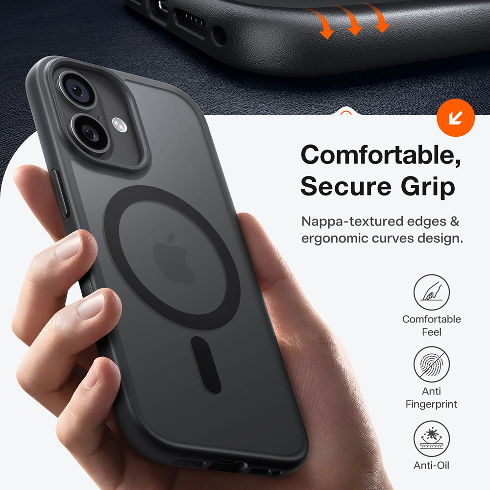 Калъф MagSafe за Apple iPhone 17, Torras, Guardian, Черен