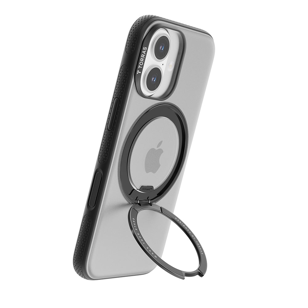 Калъф MagSafe за Apple iPhone 17, Torras, Ostand R Fitness, Черен