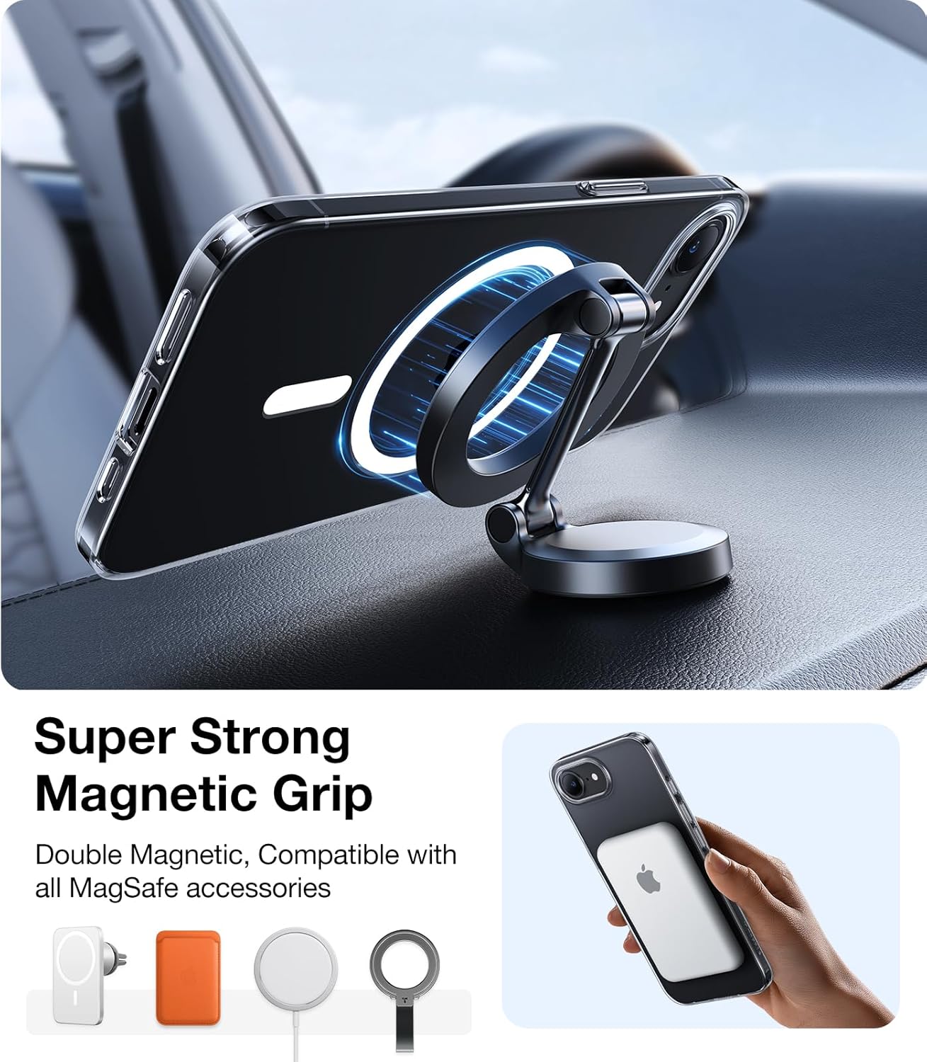 Калъф MagSafe за Apple iPhone 17, Torras, SlimFit, Черен