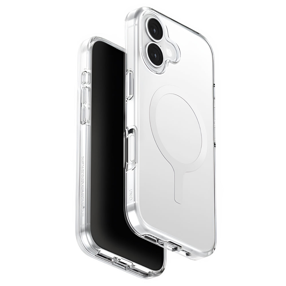 Калъф MagSafe за Apple iPhone 17, UNIQ, Clario MagClick, Прозрачен
