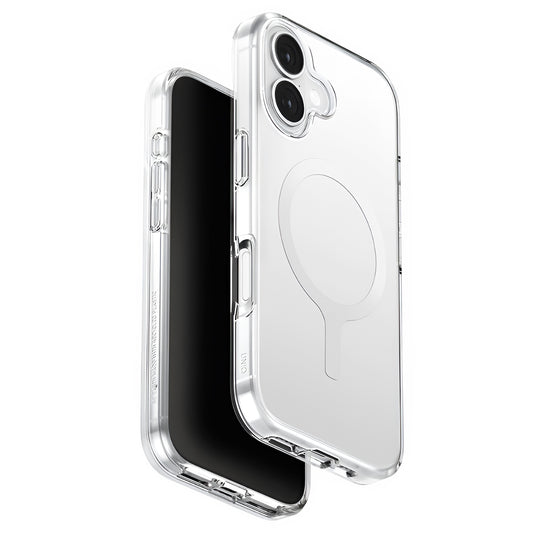 Калъф MagSafe за Apple iPhone 17, UNIQ, Clario MagClick, Прозрачен