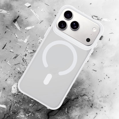 Калъф MagSafe за Apple iPhone 18 Pro / 17 Pro, 3MK, Smoke MagCase, бял