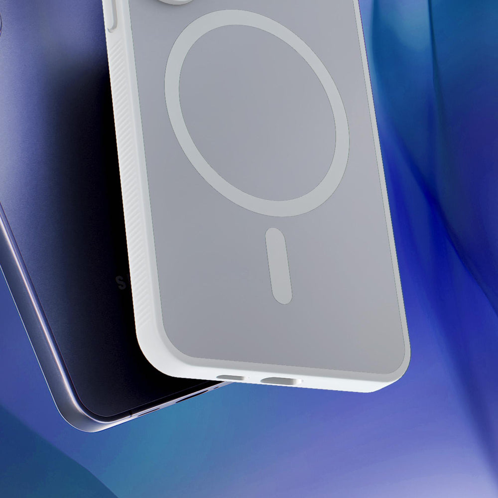 Калъф MagSafe за Apple iPhone 18 Pro / 17 Pro, 3MK, Smoke MagCase, бял
