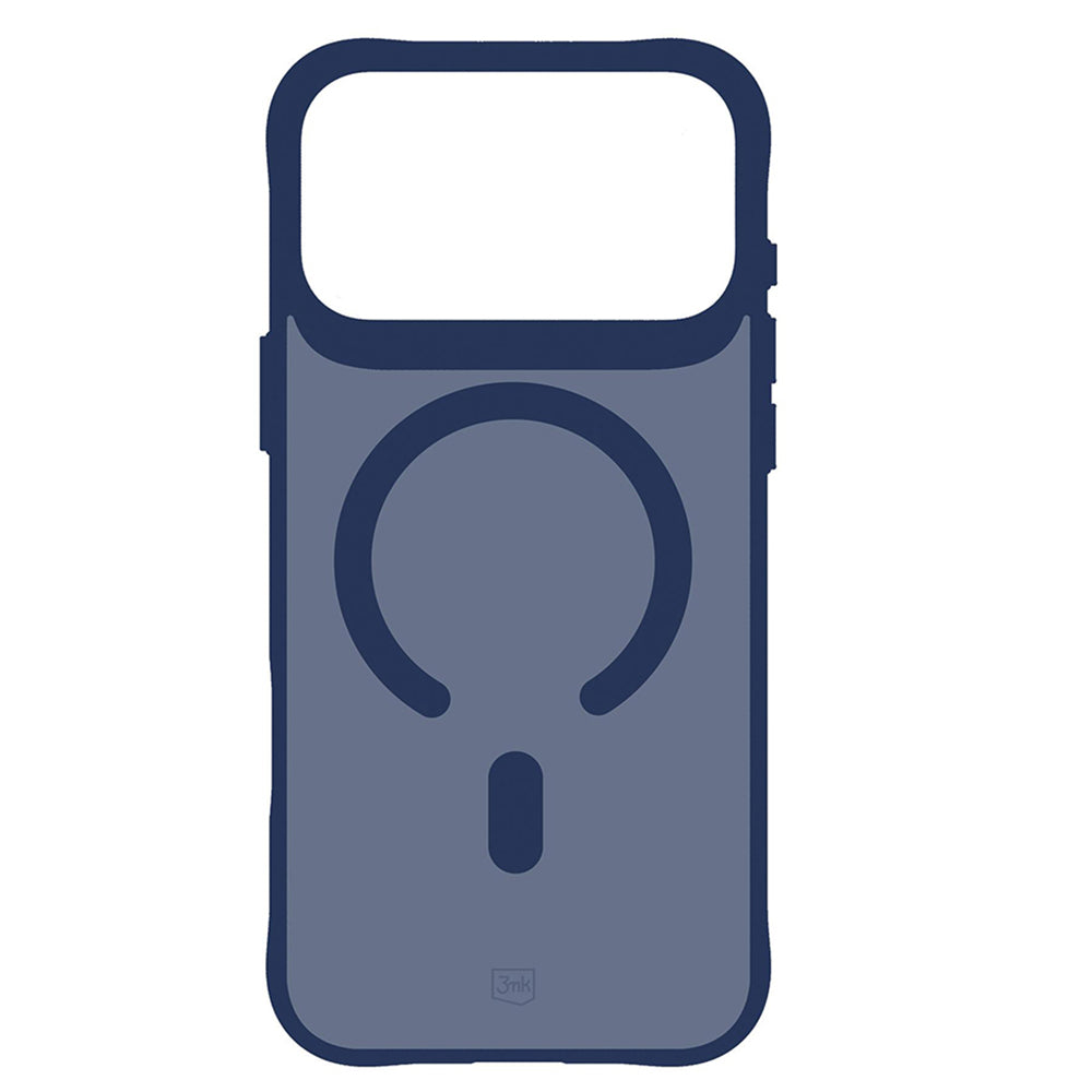 Калъф MagSafe за Apple iPhone 18 Pro / 17 Pro, 3MK, Smoke MagCase, синя