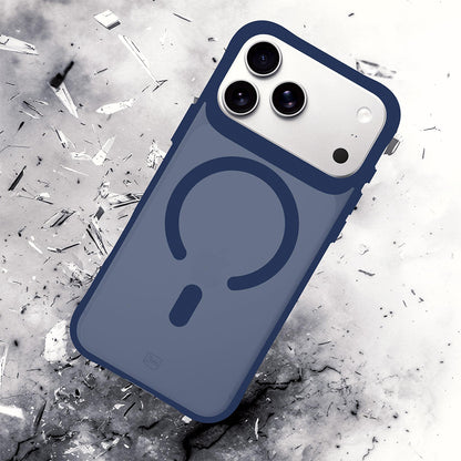 Калъф MagSafe за Apple iPhone 18 Pro / 17 Pro, 3MK, Smoke MagCase, синя