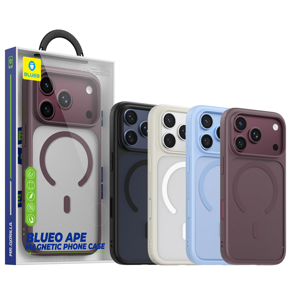 Калъф MagSafe за Apple iPhone 18 Pro / 17 Pro, Blueo, APE Anti-Drop, черен