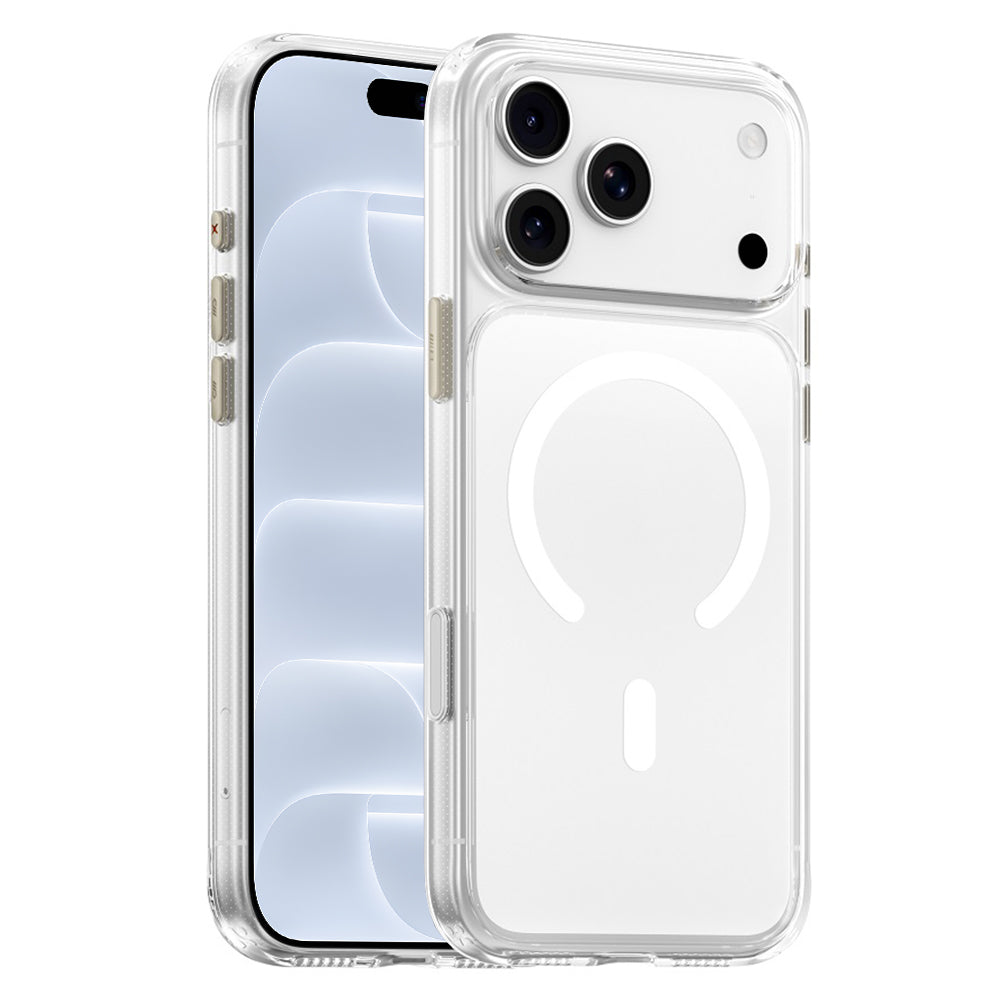 Калъф MagSafe за Apple iPhone 18 Pro / 17 Pro, Blueo, Crystal+ Anti-Drop, прозрачен