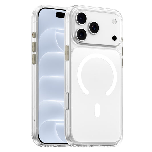 Калъф MagSafe за Apple iPhone 18 Pro / 17 Pro, Blueo, Crystal+ Anti-Drop, прозрачен