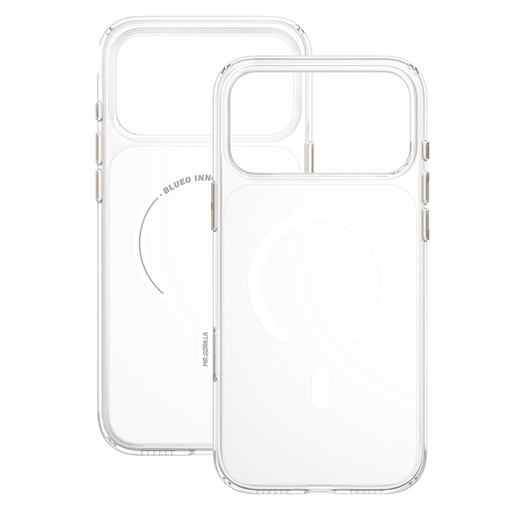 Калъф MagSafe за Apple iPhone 18 Pro / 17 Pro, Blueo, Crystal+ Anti-Drop, прозрачен