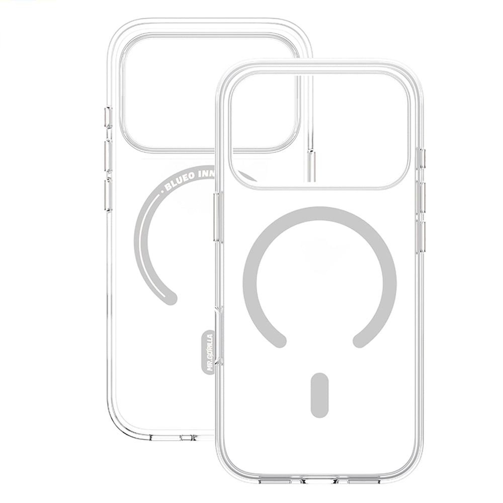 Калъф MagSafe за Apple iPhone 18 Pro / 17 Pro, Blueo, Crystal Pro Anti-Drop, прозрачен