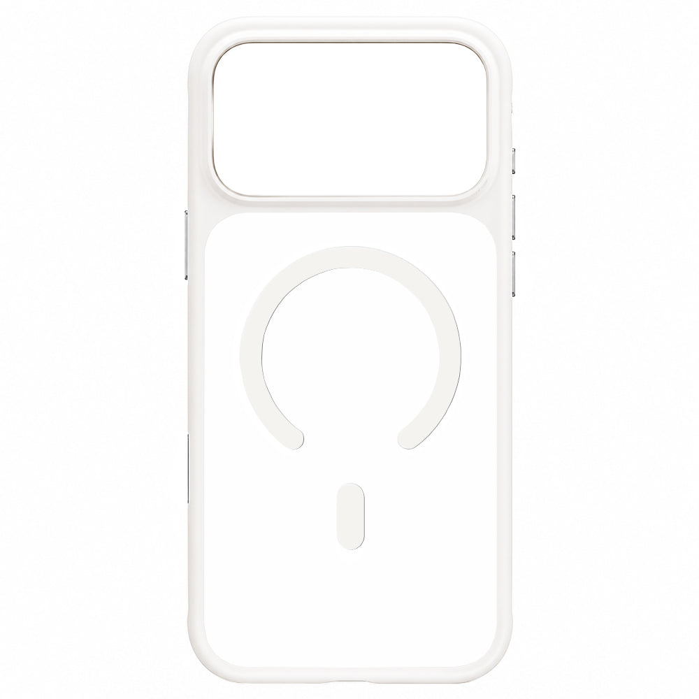 Калъф MagSafe за Apple iPhone 18 Pro / 17 Pro, Blueo, щадящ кожата, против изпускане, сатенено бял