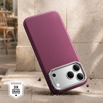 MagSafe Case for Apple iPhone 18 Pro / 17 Pro, ESR, Atelier with Kickstand, Dark Satin Burgundy