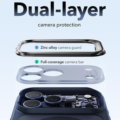 Калъф MagSafe за Apple iPhone 18 Pro / 17 Pro, ESR, Classic Hybrid Kickstand, Сатенено син