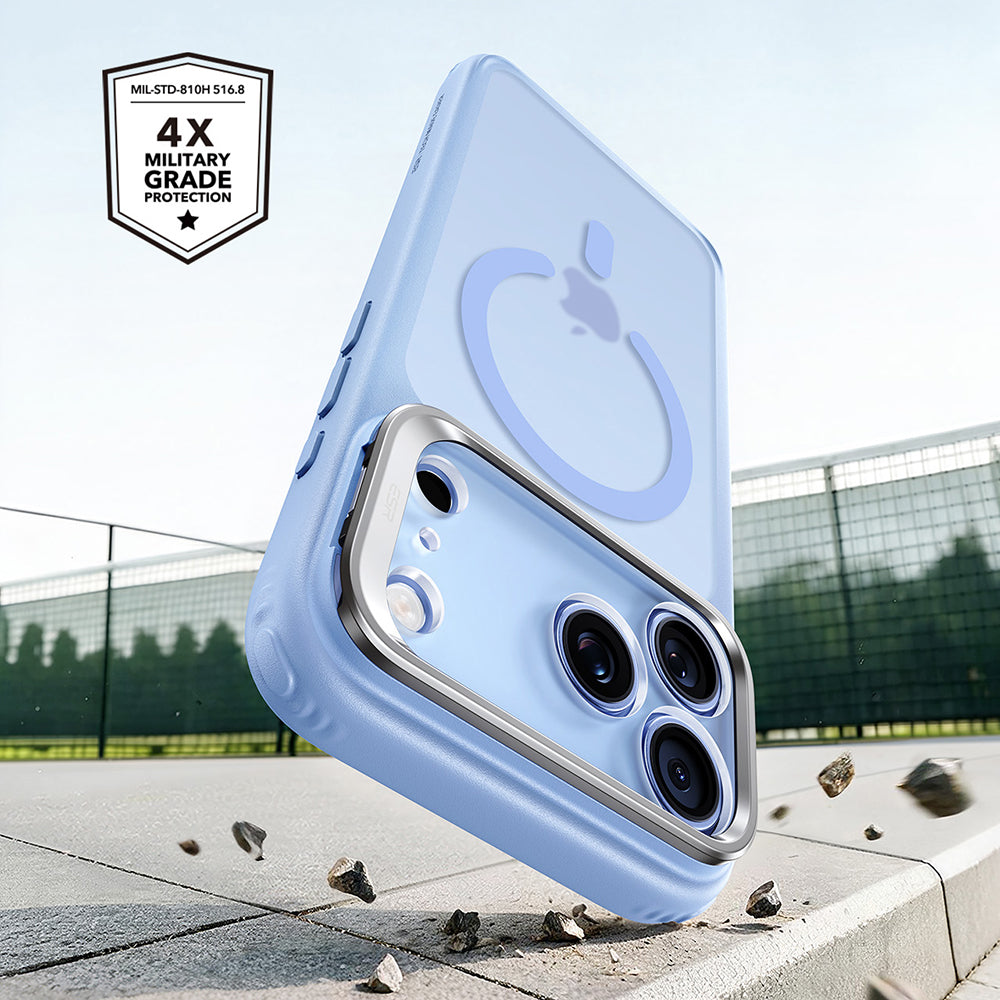 Калъф MagSafe за Apple iPhone 18 Pro / 17 Pro, ESR, Classic Hybrid Kickstand, Син сатен