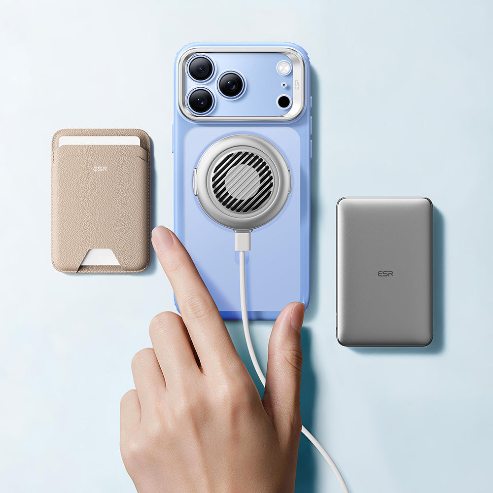 Калъф MagSafe за Apple iPhone 18 Pro / 17 Pro, ESR, Classic Hybrid Kickstand, Син сатен