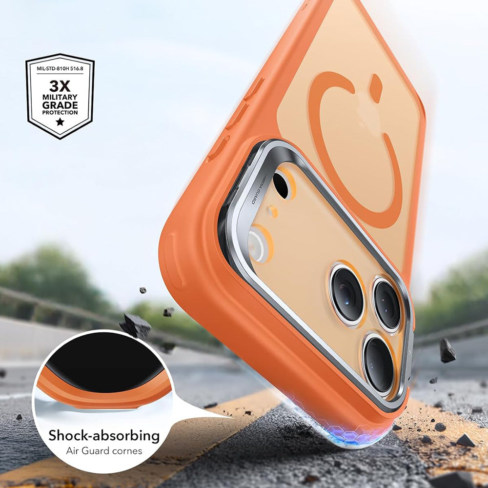 Калъф MagSafe за Apple iPhone 18 Pro / 17 Pro, ESR, Classic Hybrid Kickstand, Оранжев сатен