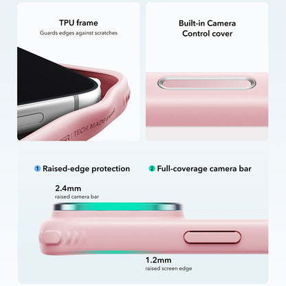 Калъф MagSafe за Apple iPhone 18 Pro / 17 Pro, ESR, Classic Hybrid Kickstand, Розов сатен