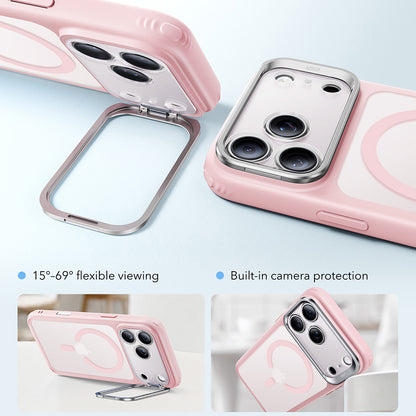 Калъф MagSafe за Apple iPhone 18 Pro / 17 Pro, ESR, Classic Hybrid Kickstand, Розов сатен