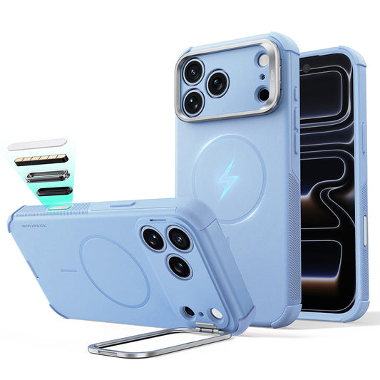 Калъф MagSafe за Apple iPhone 18 Pro / 17 Pro, ESR, Cyber Armor Kickstand, Син