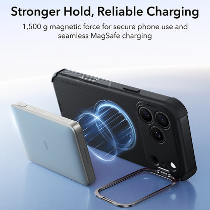Калъф MagSafe за Apple iPhone 18 Pro / 17 Pro, ESR, Cyber Armor Kickstand, Черен