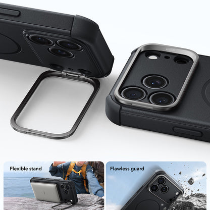 Калъф MagSafe за Apple iPhone 18 Pro / 17 Pro, ESR, Cyber Armor Kickstand, Черен