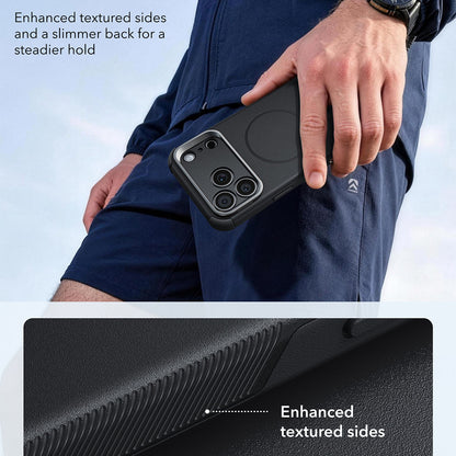 Калъф MagSafe за Apple iPhone 18 Pro / 17 Pro, ESR, Cyber Armor Kickstand, Черен