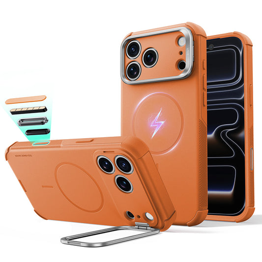 Калъф MagSafe за Apple iPhone 18 Pro / 17 Pro, ESR, Cyber Armor Kickstand, Оранжев