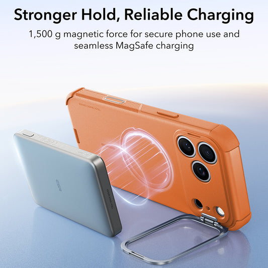 Калъф MagSafe за Apple iPhone 18 Pro / 17 Pro, ESR, Cyber Armor Kickstand, Оранжев