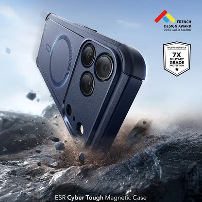 Калъф MagSafe за Apple iPhone 18 Pro / 17 Pro, ESR, Cyber, Тъмносин
