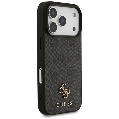 Калъф MagSafe за Apple iPhone 18 Pro / 17 Pro, Guess, 4G Small and Classic Logo, Черен